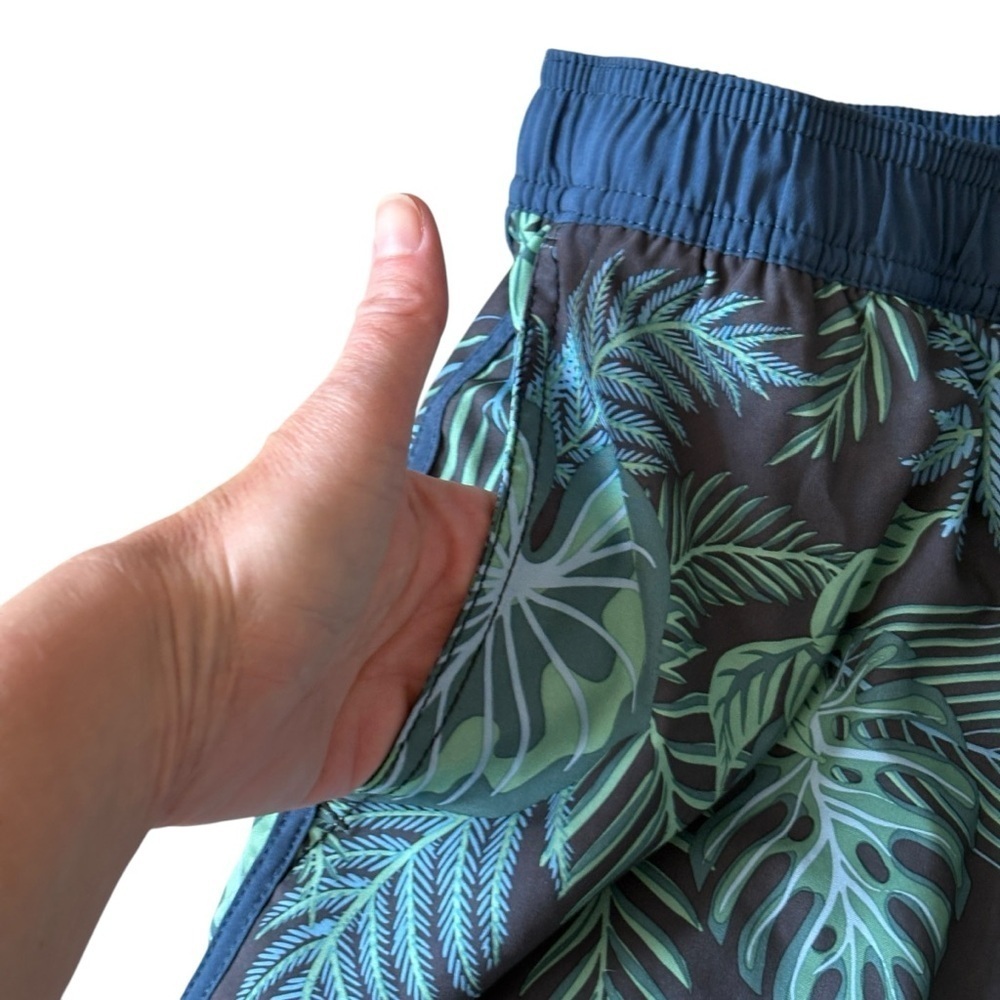 Fair Harbor The Anchor Short Mens Size XXL Swim Trunks Pockets Tropical Palm - Picture 4 of 6